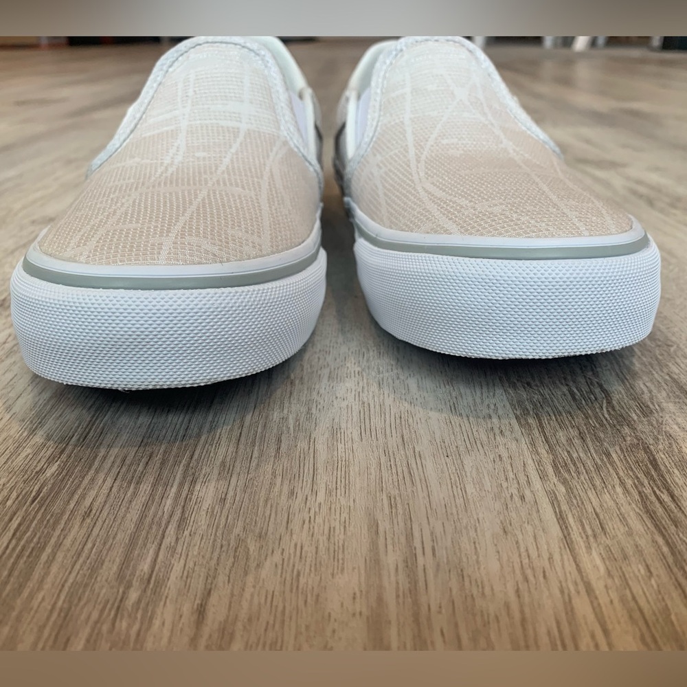 Women’s VANS Asher Slip-On Canvas Shoes - neutral Cream color - Picture 10 of 11